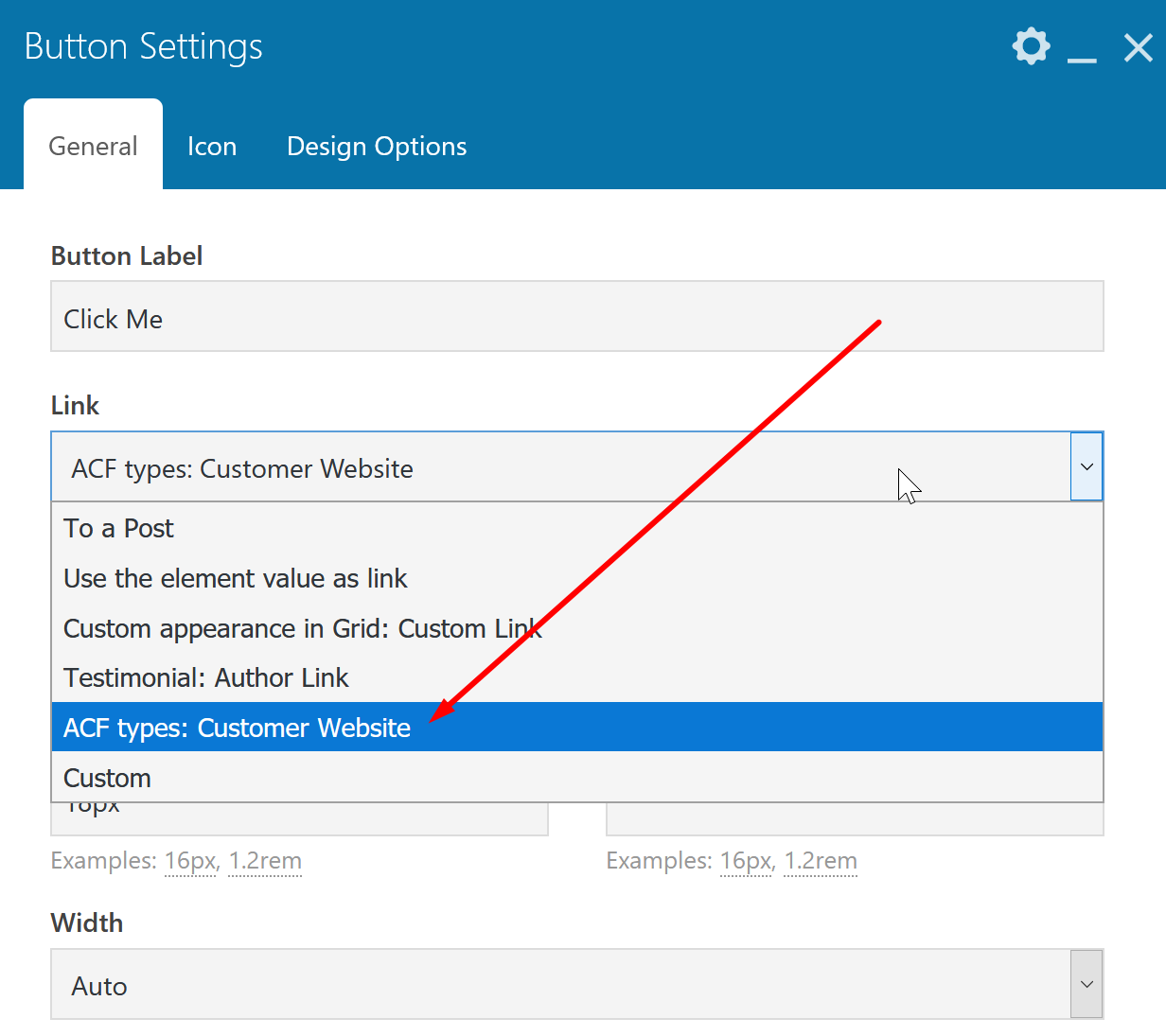 Advanced custom fields